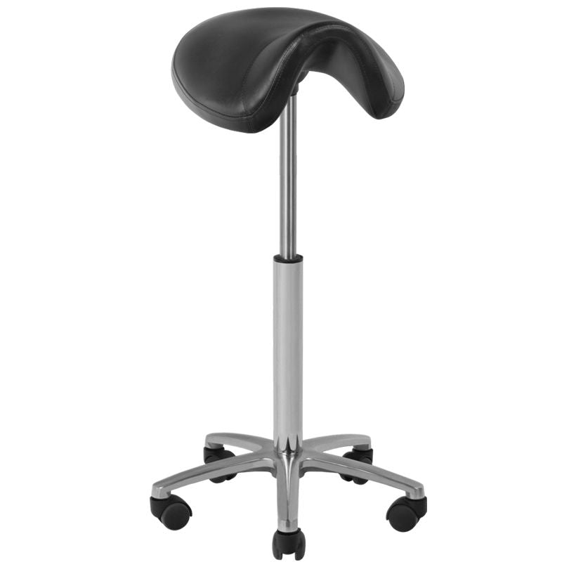 Kosmetikhocker-Friseurstuhl 001B, schwarz, hoch