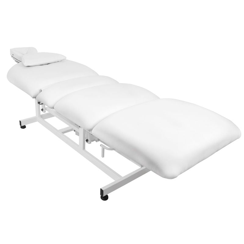 Massageliege, elektrisch, 1 Motor, weiß