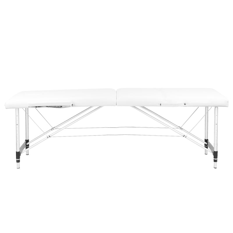 2-Segment-Massagetisch aus Aluminium, Komfort, weiß