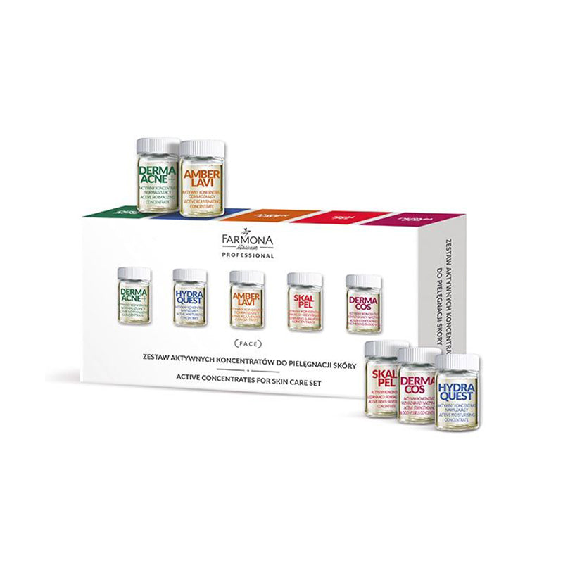 Set aktiver Hautkonzentrate zur Pflege (2x je Konzentrat) 10 × 5 ml