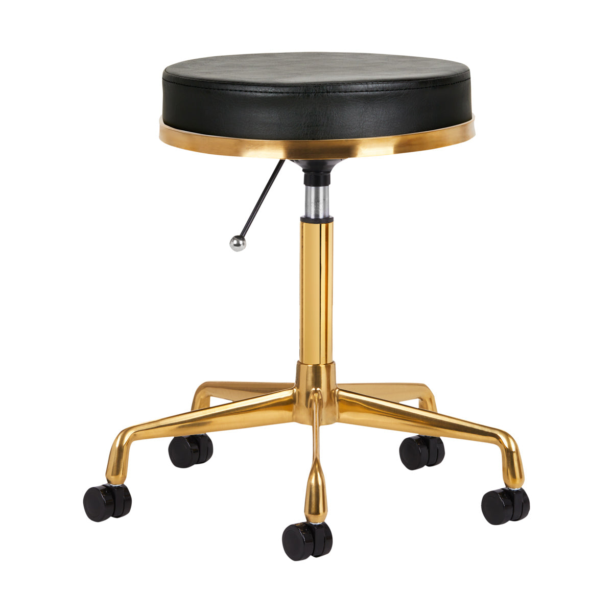 Kosmetikhocker H4 – Gold-Schwarz