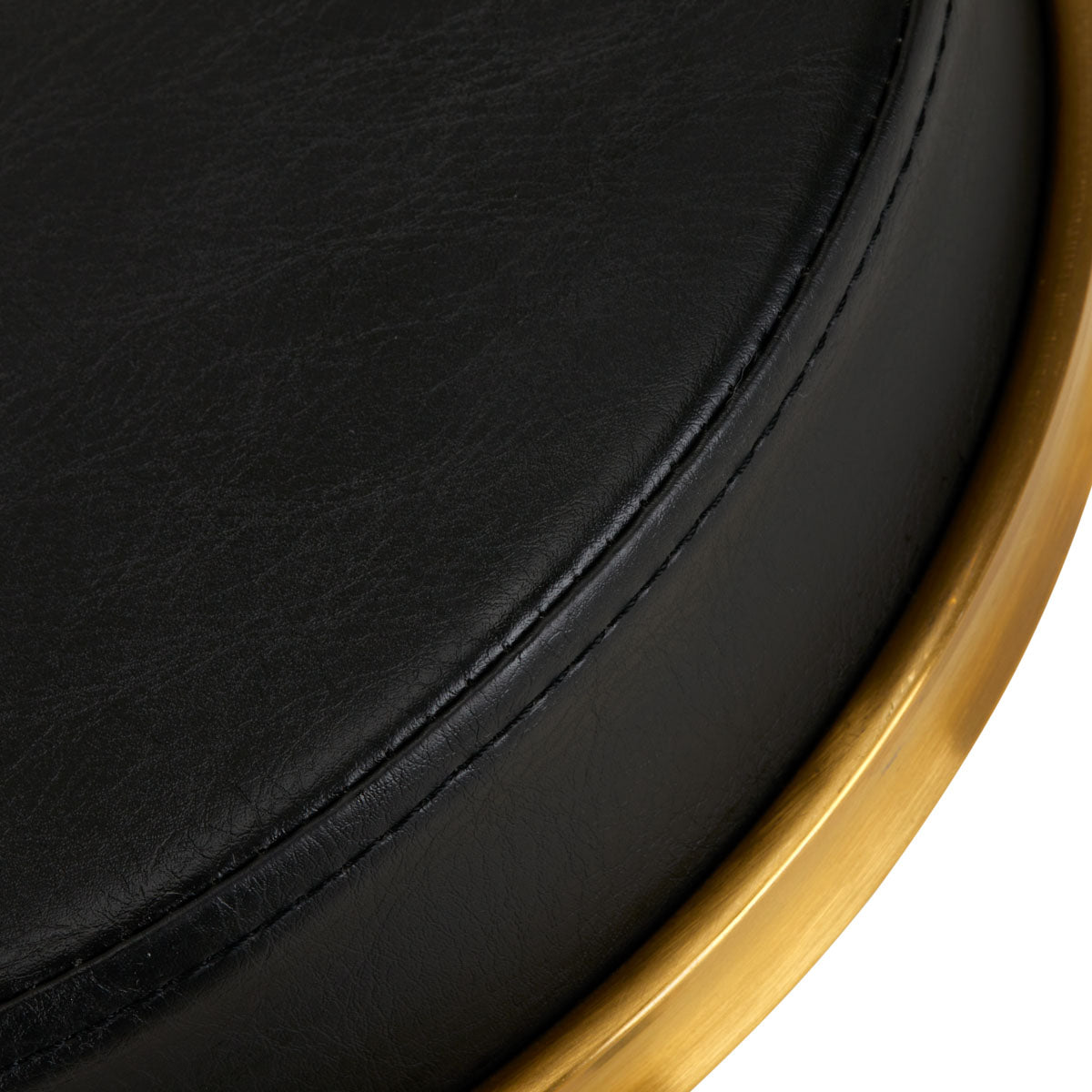 Kosmetikhocker H4 – Gold-Schwarz