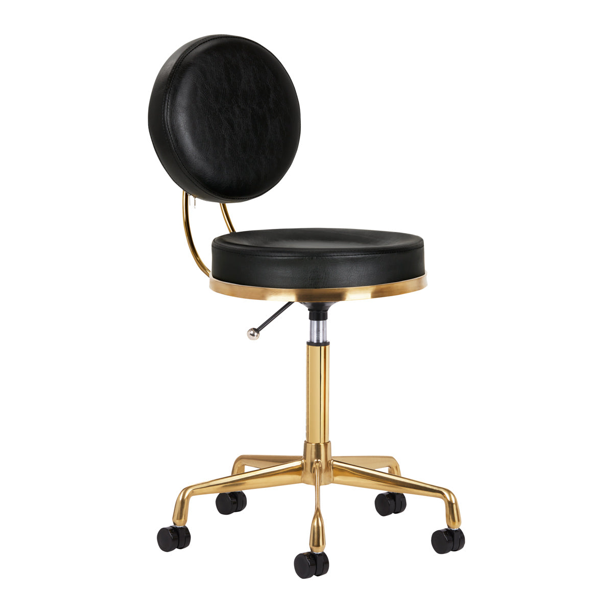 Kosmetischer Hocker H5 – Gold-Schwarz
