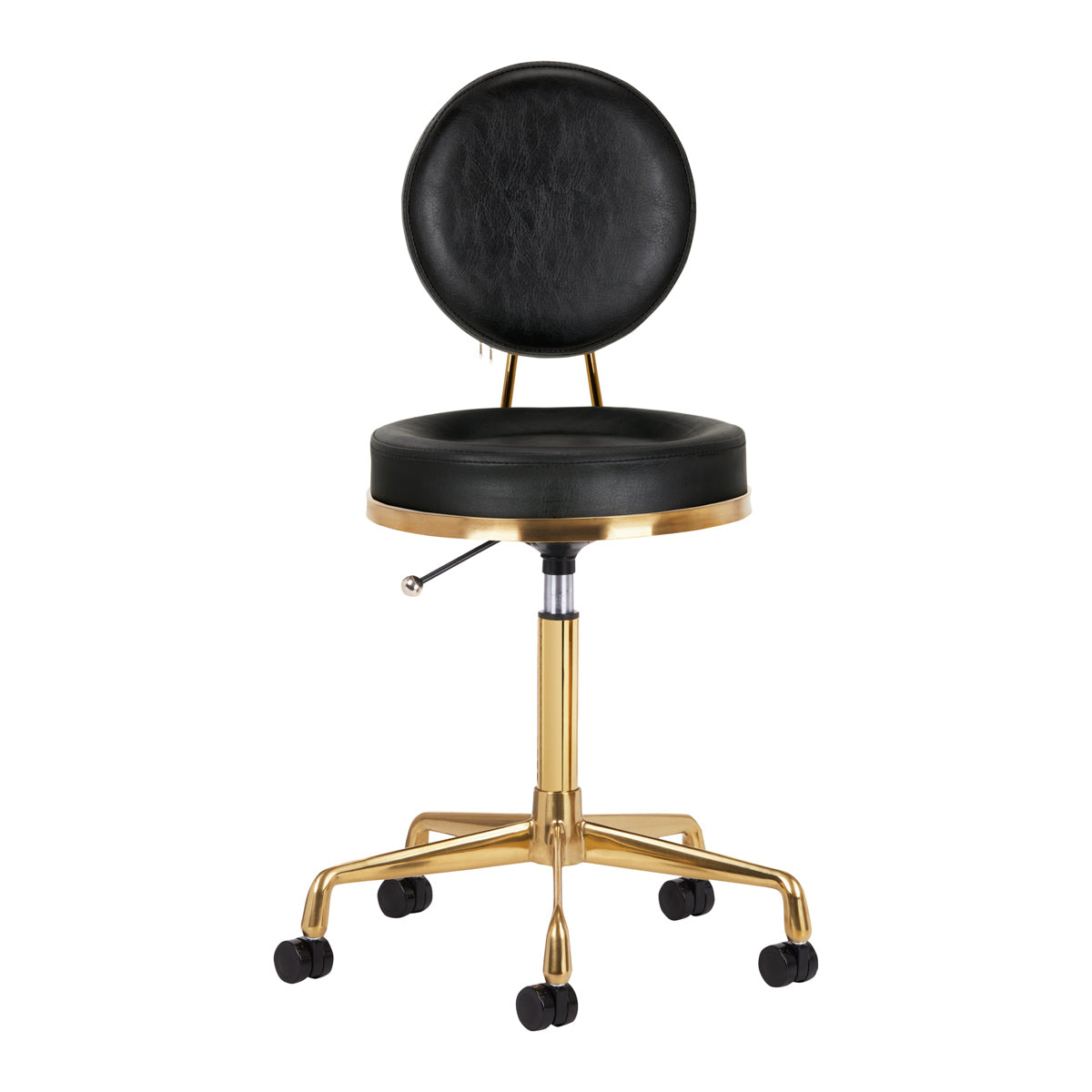 Kosmetischer Hocker H5 – Gold-Schwarz