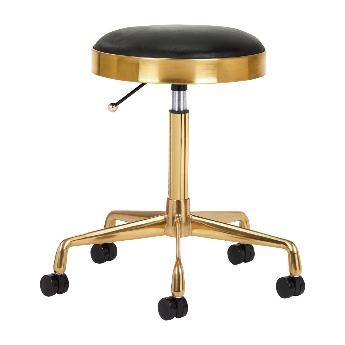 Kosmetik-Hocker Gold/Schwarz