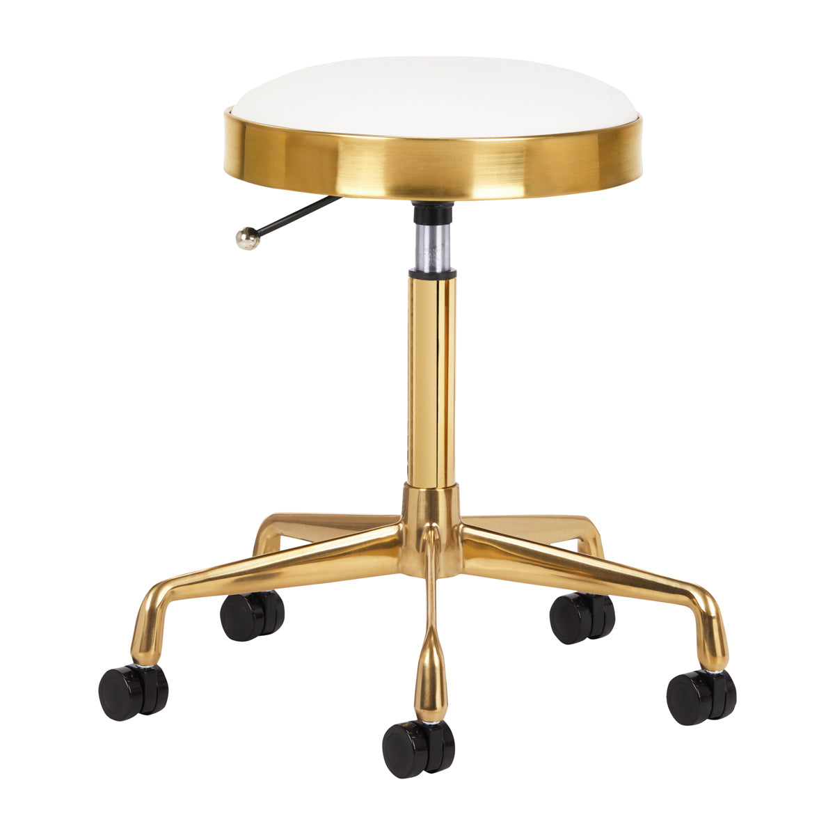 Kosmetik-Hocker H7, Gold/Weiß