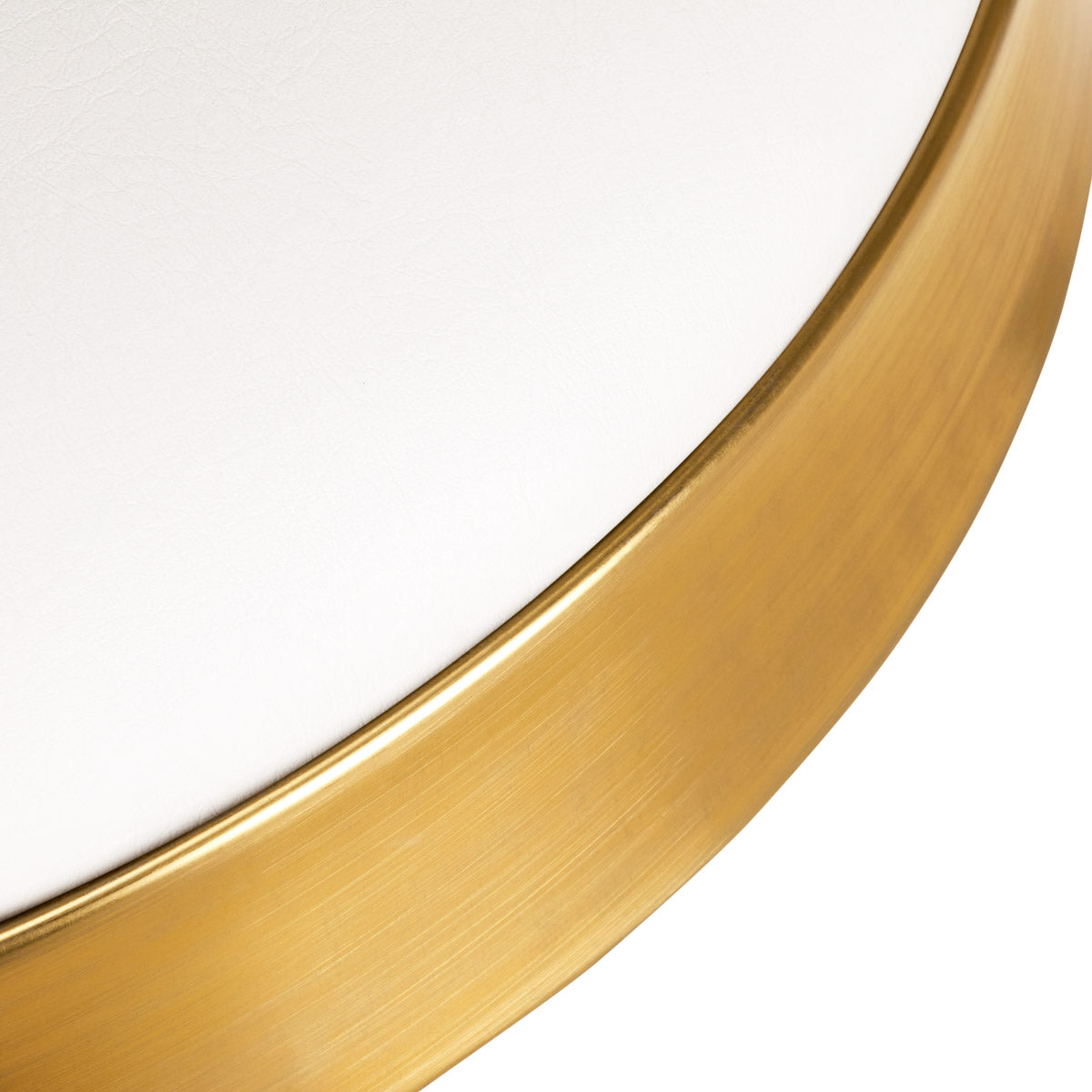 Kosmetik-Hocker H7, Gold/Weiß