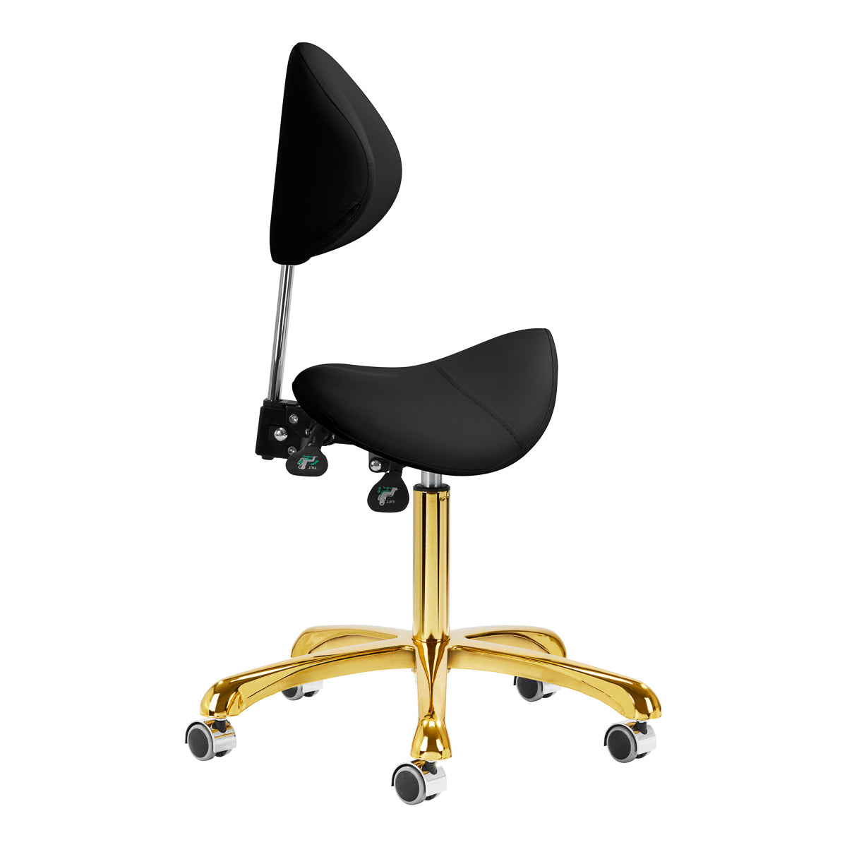 Kosmetikhocker 1004 – Gold/Schwarz
