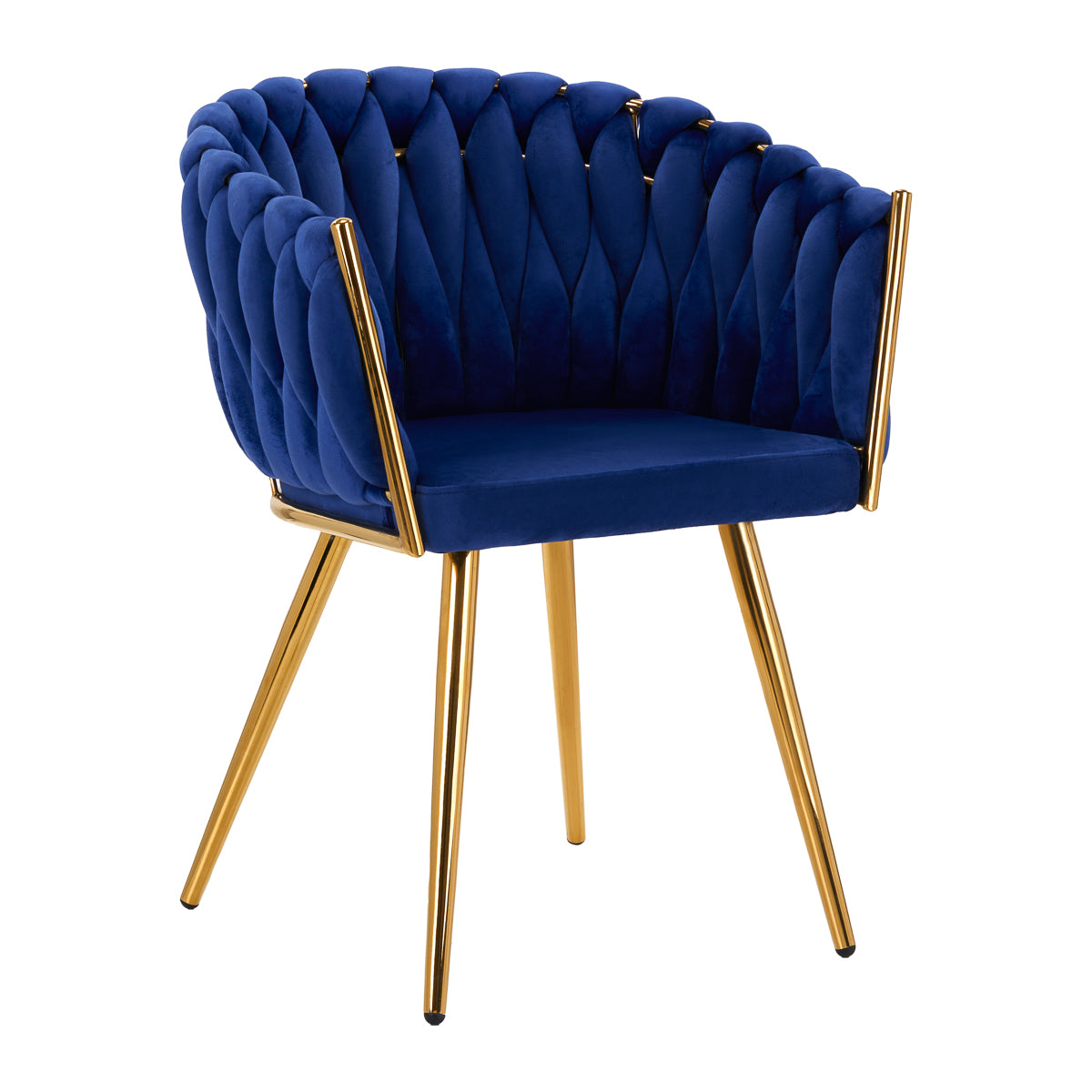 Samt-Sessel QS-GW06G, marineblau
