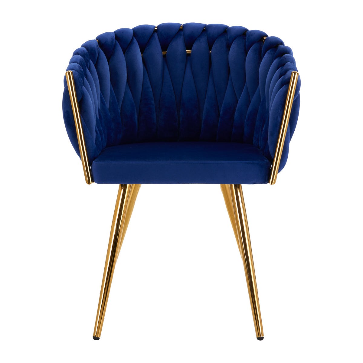 Samt-Sessel QS-GW06G, marineblau