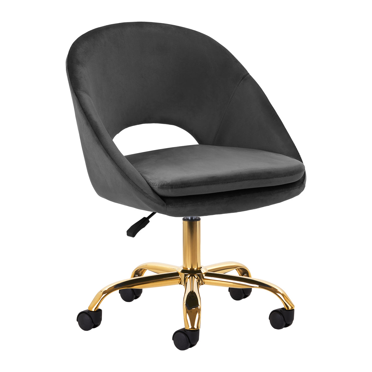 QS-MF18G Drehstuhl, Samt grau