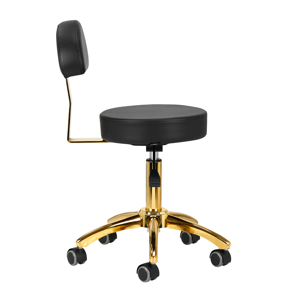Kosmetikhocker AM-304G – Gold/Schwarz