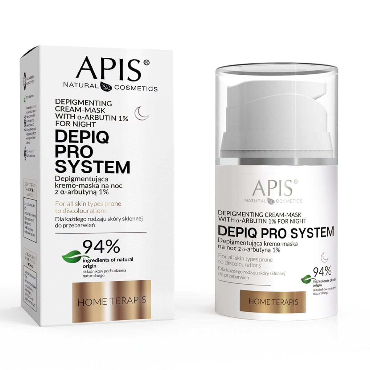 Depigmentierende Nachtmaske mit α-Arbutin 1%, 50 ml