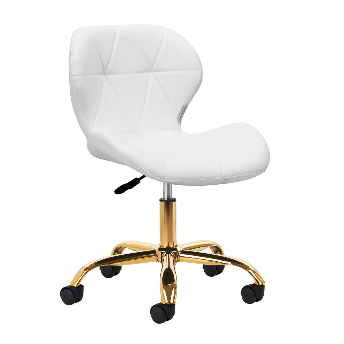 Kosmetik-Hocker QS-06G Gold-Weiß