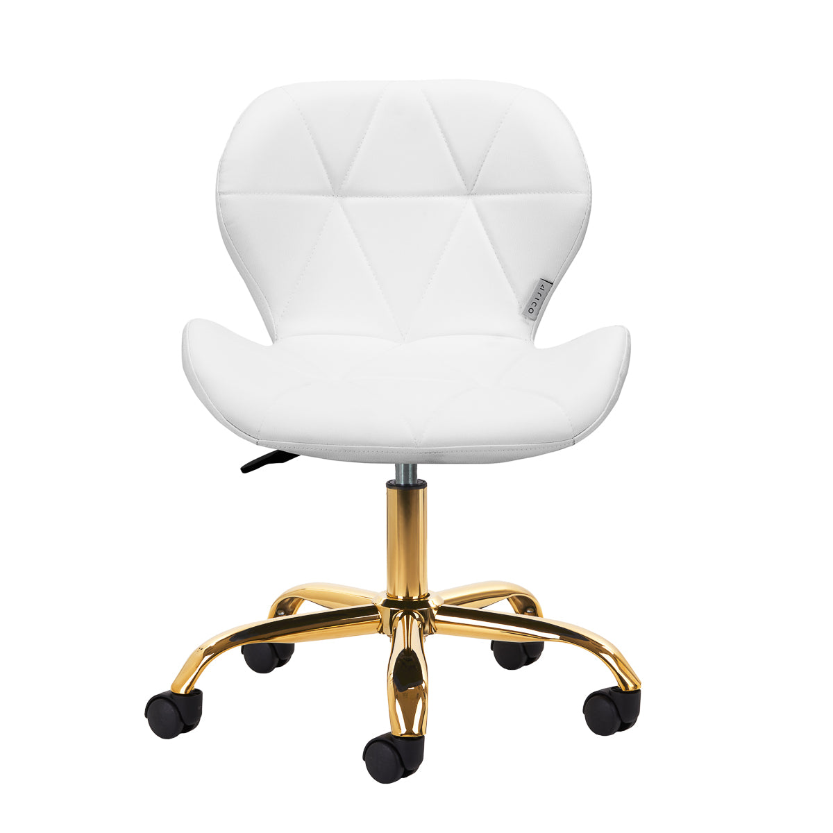 Kosmetik-Hocker QS-06G Gold-Weiß