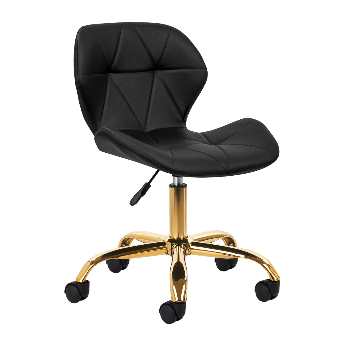 Kosmetik-Hocker QS-06G, Gold/Schwarz