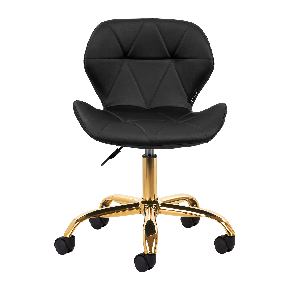 Kosmetik-Hocker QS-06G, Gold/Schwarz