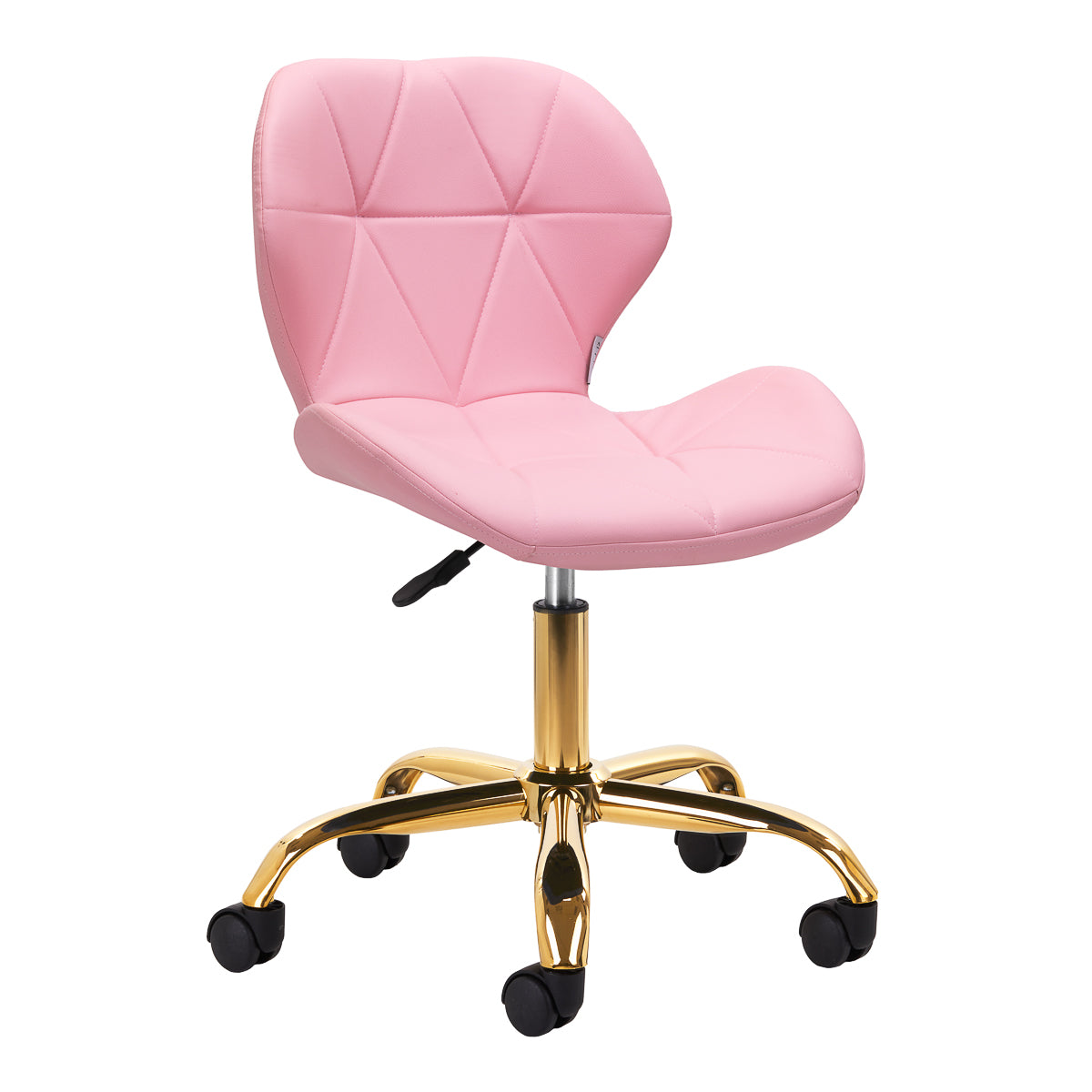 Kosmetikhocker QS-06G Gold/Rosa