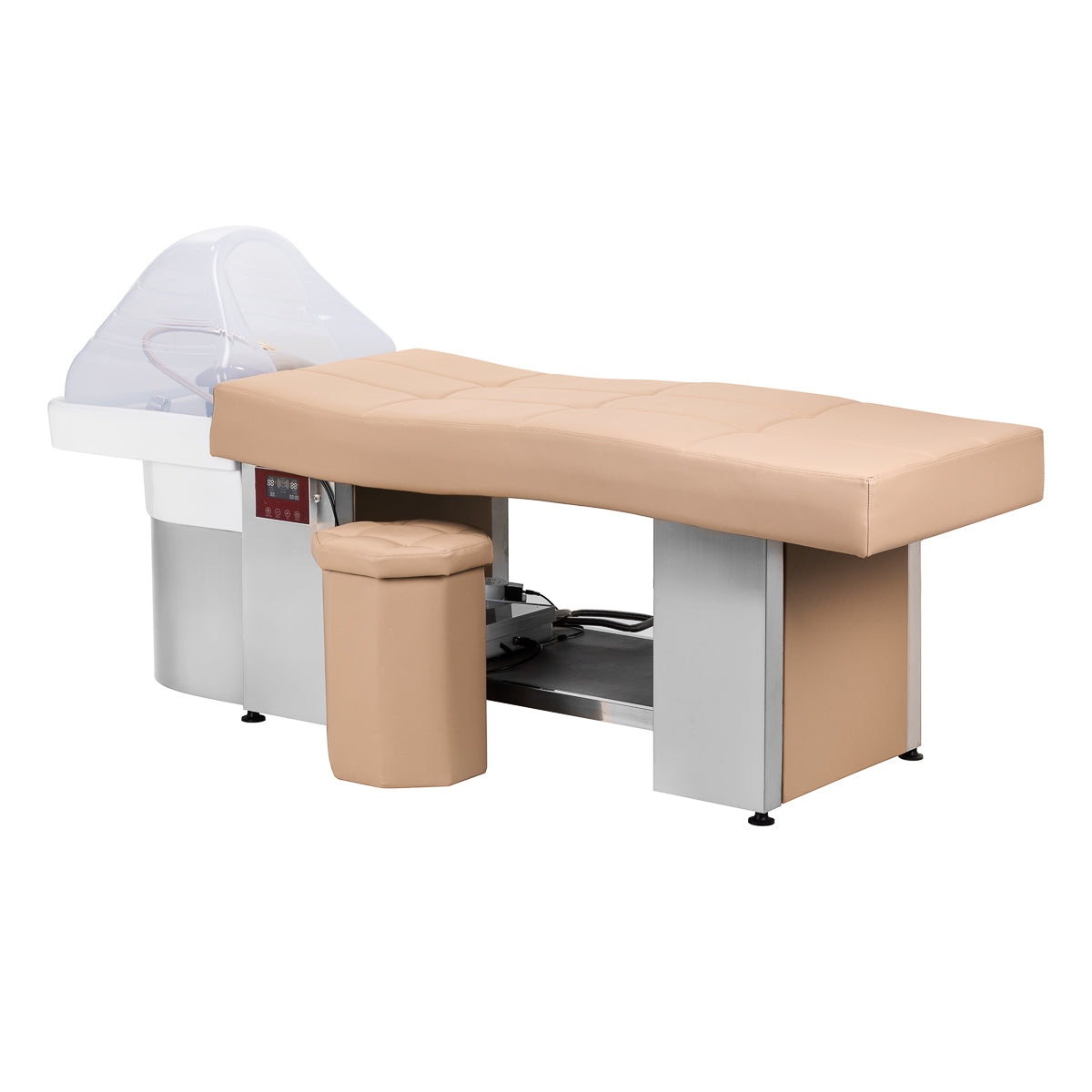 Beige Liege mit integrierter Waschstation Head Spa 017