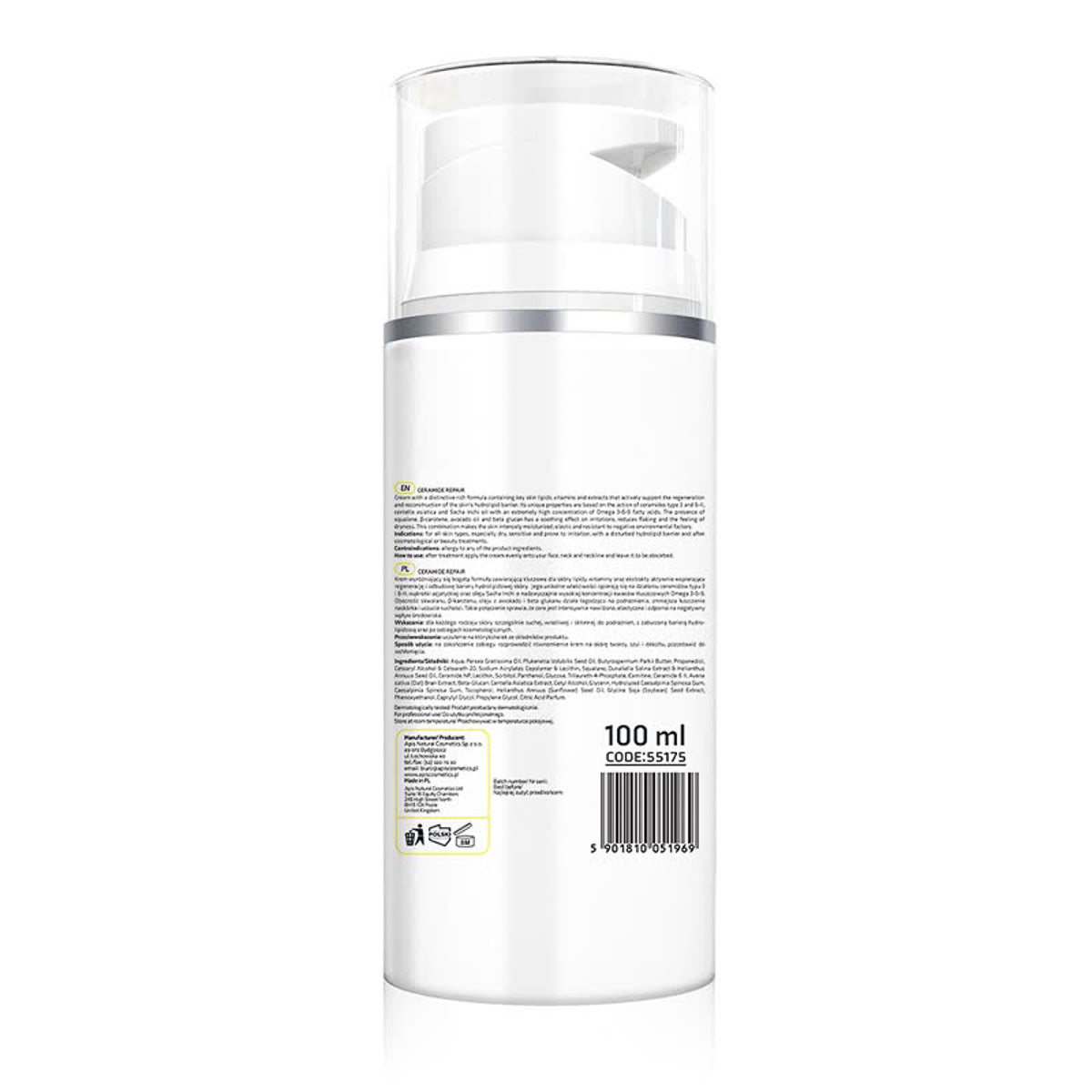Regenerierende Ceramid-Creme mit Omega-3-6-9, 100 ml