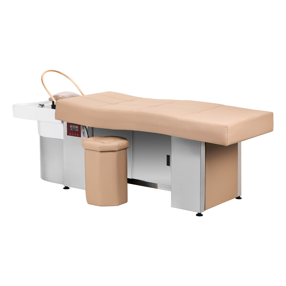 Beige Liege mit integrierter Waschanlage Head Spa 017B