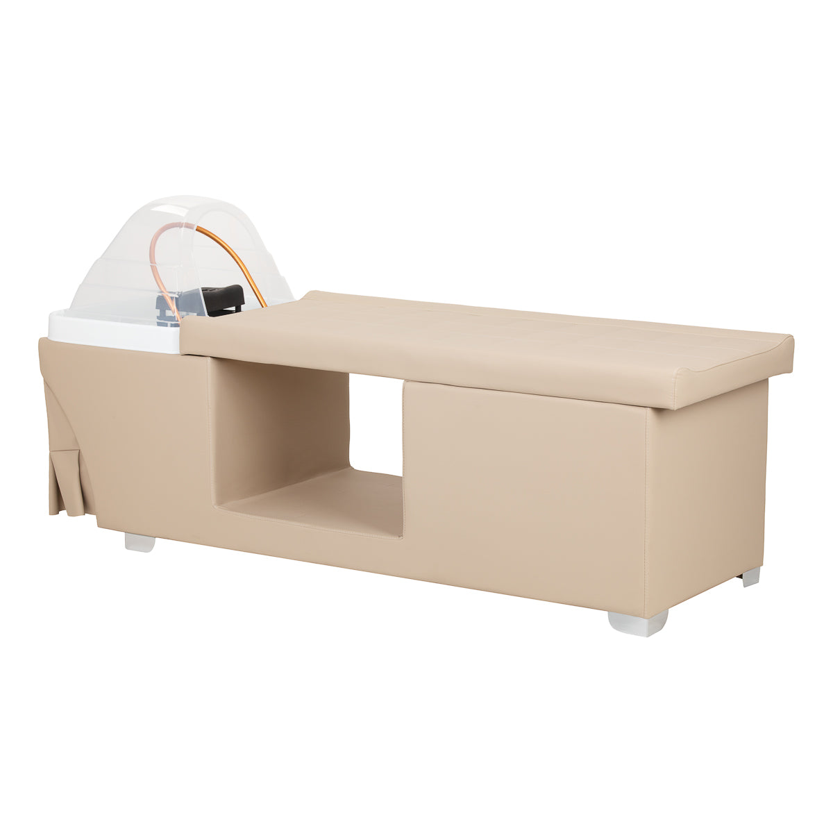Beige Liege mit integrierter Kopfwaschanlage Head Spa Maldives