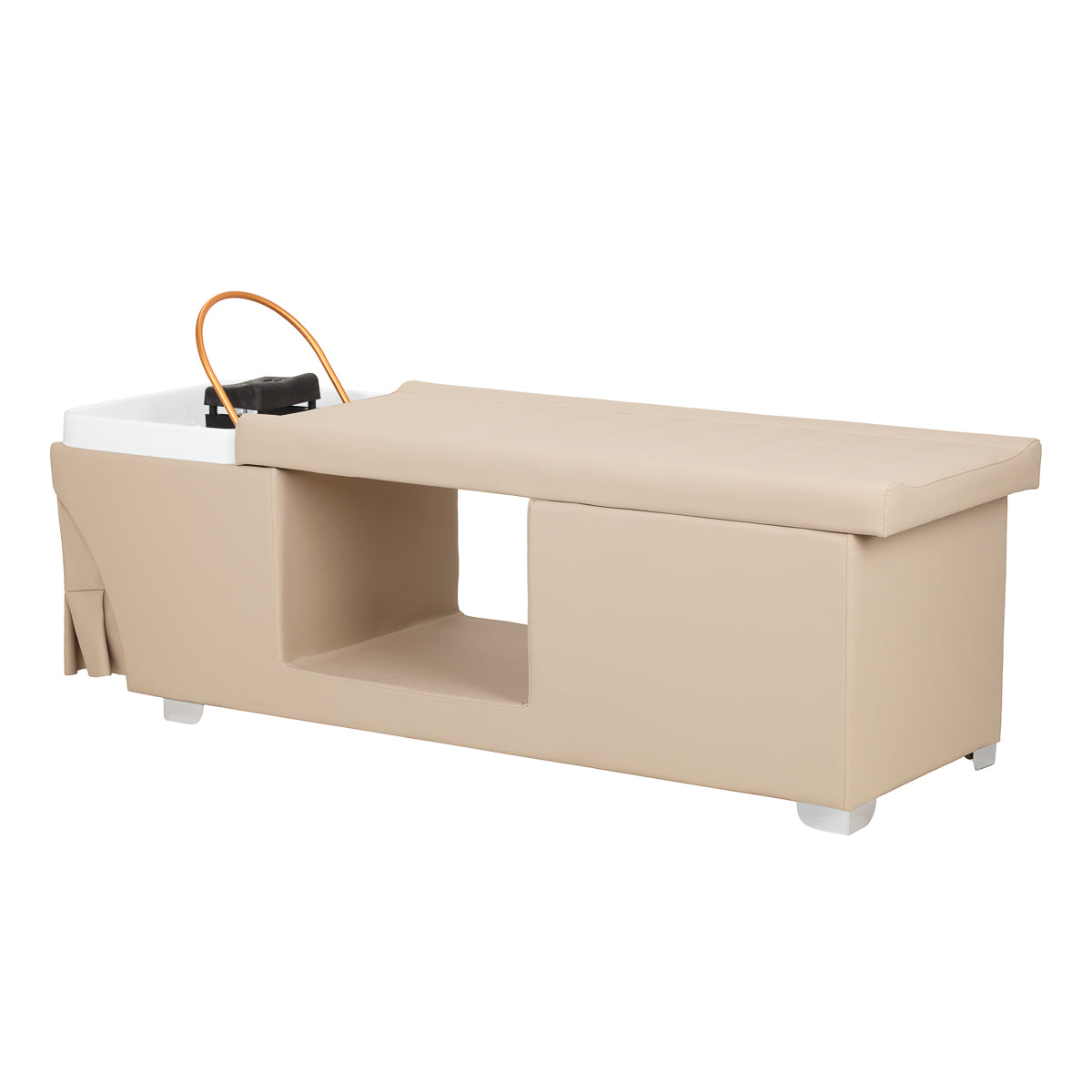 Beige Liege mit integrierter Kopfwaschanlage Head Spa Maldives