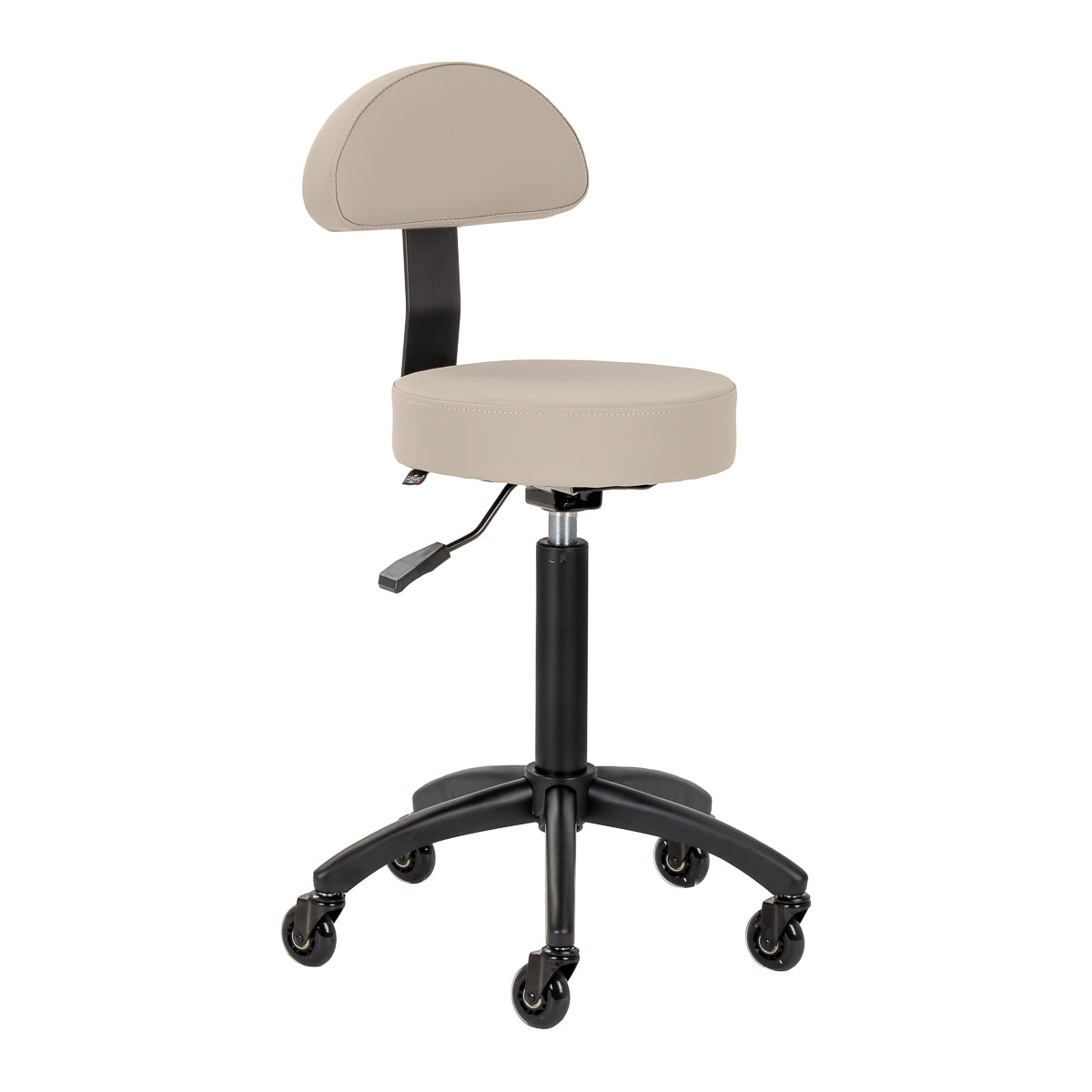 Friseurstuhl D026 grau-beige