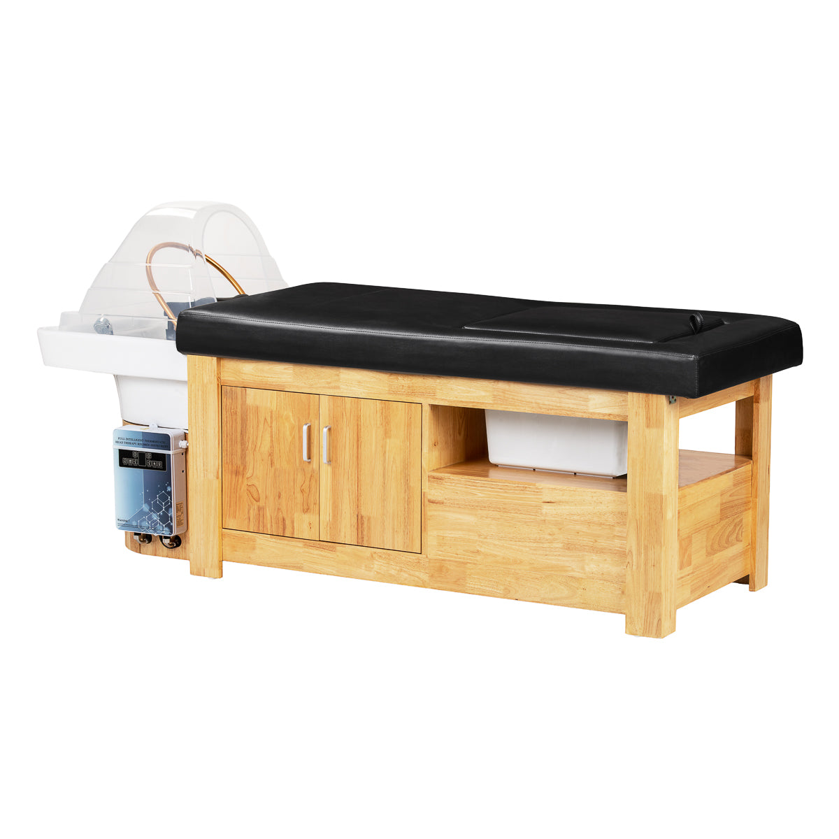Behandlungsliege mit integrierter Waschstation Head Spa Bali, schwarz