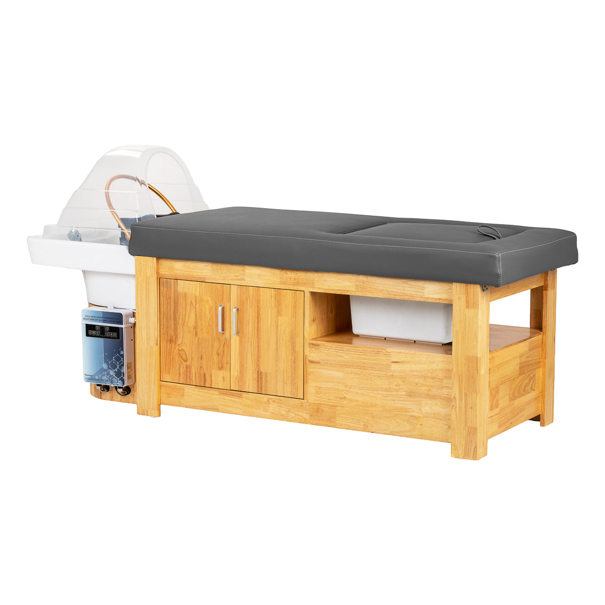 Behandlungsliege mit integrierter Waschanlage Head Spa Bali, grau
