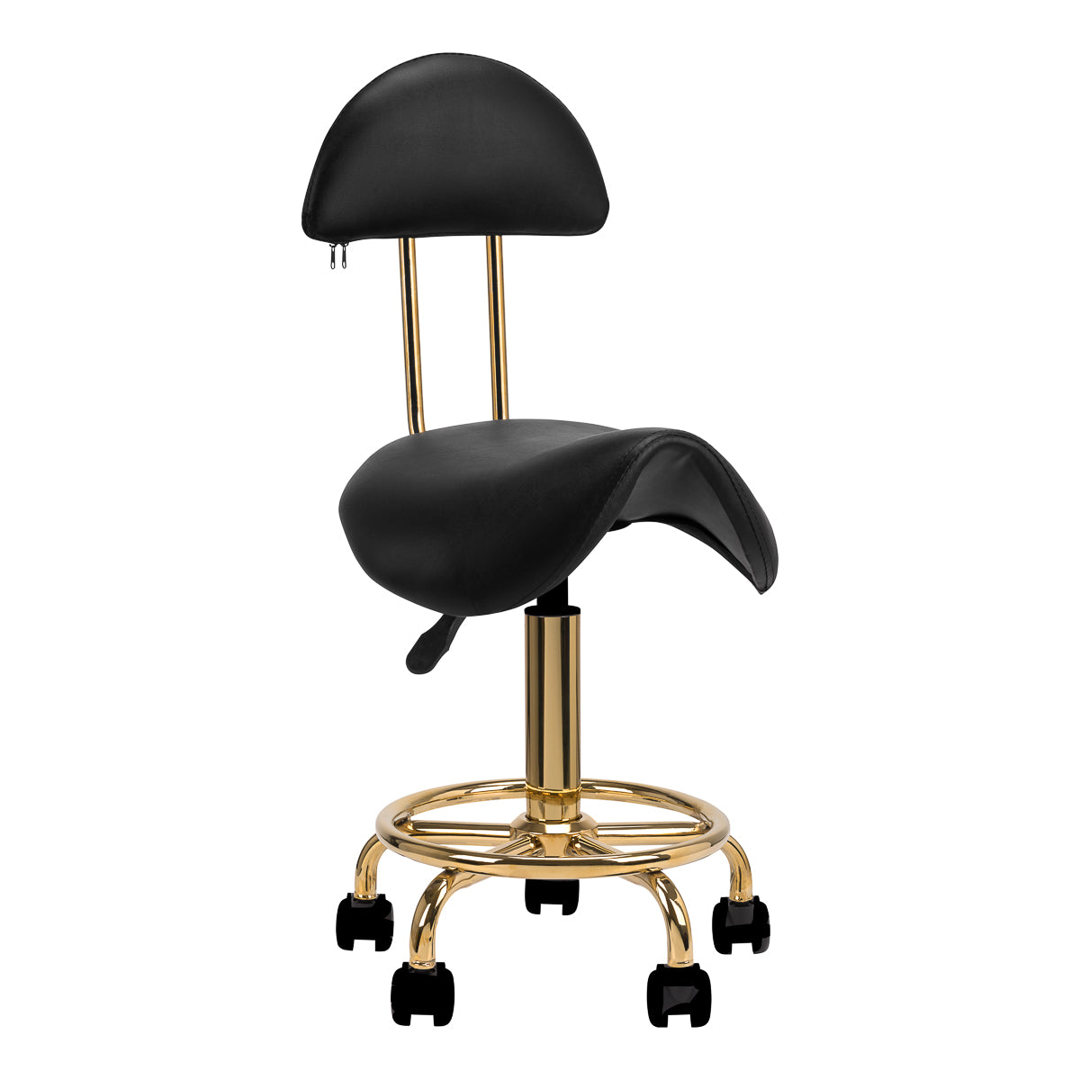 Kosmetikhocker 6001-G Goldfarben – Schwarz, 2. Wahl