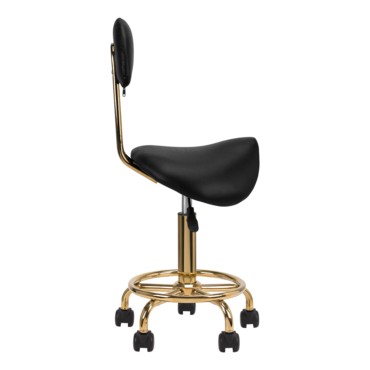 Kosmetikhocker 6001-G Goldfarben – Schwarz, 2. Wahl